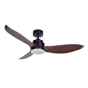 Quạt trần đèn 3 cánh Nhựa ABS Đen mờ - 122cm