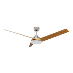 Quạt trần đèn 3 cánh Nhựa ABS Vân gỗ sồi - 132cm
