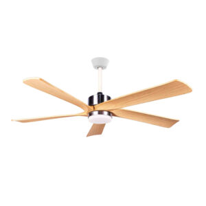 Quạt trần đèn 5 cánh Nhựa ABS Vân gỗ - 142cm