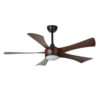 Quạt trần đèn 5 cánh Nhựa ABS Vân gỗ - 132cm