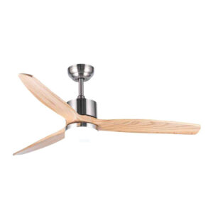 Quạt trần đèn 3 cánh Gỗ nguyên khối Gỗ sồi - 132 cm
