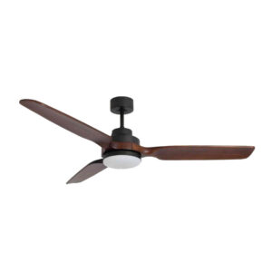 Quạt trần đèn 3 cánh Gỗ nguyên khối Gỗ óc chó - 132 cm
