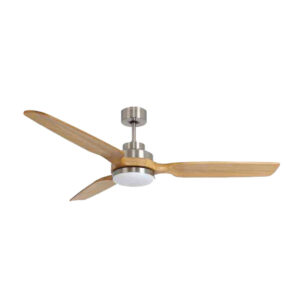 Quạt trần đèn 3 cánh Gỗ nguyên khối Gỗ sồi - 132 cm