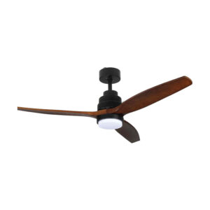 Quạt trần đèn 3 cánh Gỗ óc chó nguyên khối - 132cm