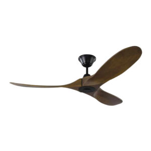 Quạt trần đèn 3 cánh Gỗ sồi già nguyên khối - 132cm