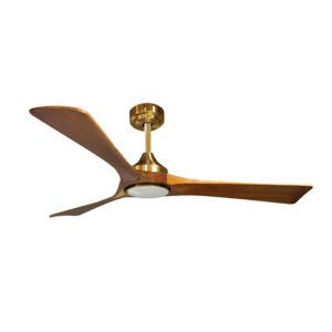 Quạt trần đèn 3 cánh Gỗ Óc Chó nguyên khối - 132 cm