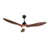 Quạt trần đèn 3 cánh Gỗ Óc Chó nguyên khối - 132 cm