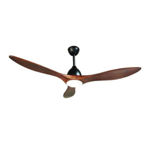 Quạt trần đèn 3 cánh Gỗ Óc Chó nguyên khối - 132 cm