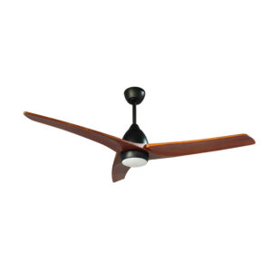 Quạt trần đèn 3 cánh Gỗ Óc Chó nguyên khối - 132 cm