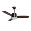 Quạt trần đèn 5 cánh Gỗ Polywood Vân gỗ - 107cm