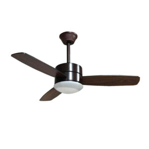 Quạt trần đèn 5 cánh Gỗ Polywood Vân gỗ - 107cm