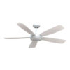 Quạt trần đèn 5 cánh Nhựa ABS Trắng mờ - 132cm