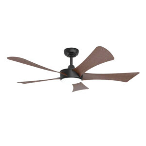 Quạt trần đèn 5 cánh Nhựa ABS Vân gỗ - 107 cm