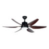 Quạt trần đèn Fratelli 6 cánh Nhựa ABS Vân gỗ - FSE06B